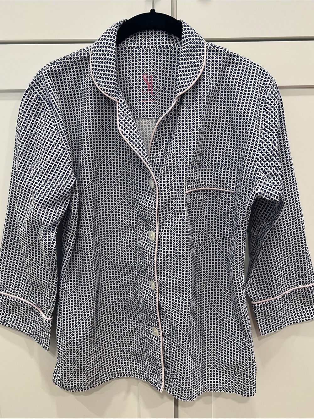 SERENA & LILY 100% COTTON XO PAJAMA SET, SIZE S. - Picture 3 of 13